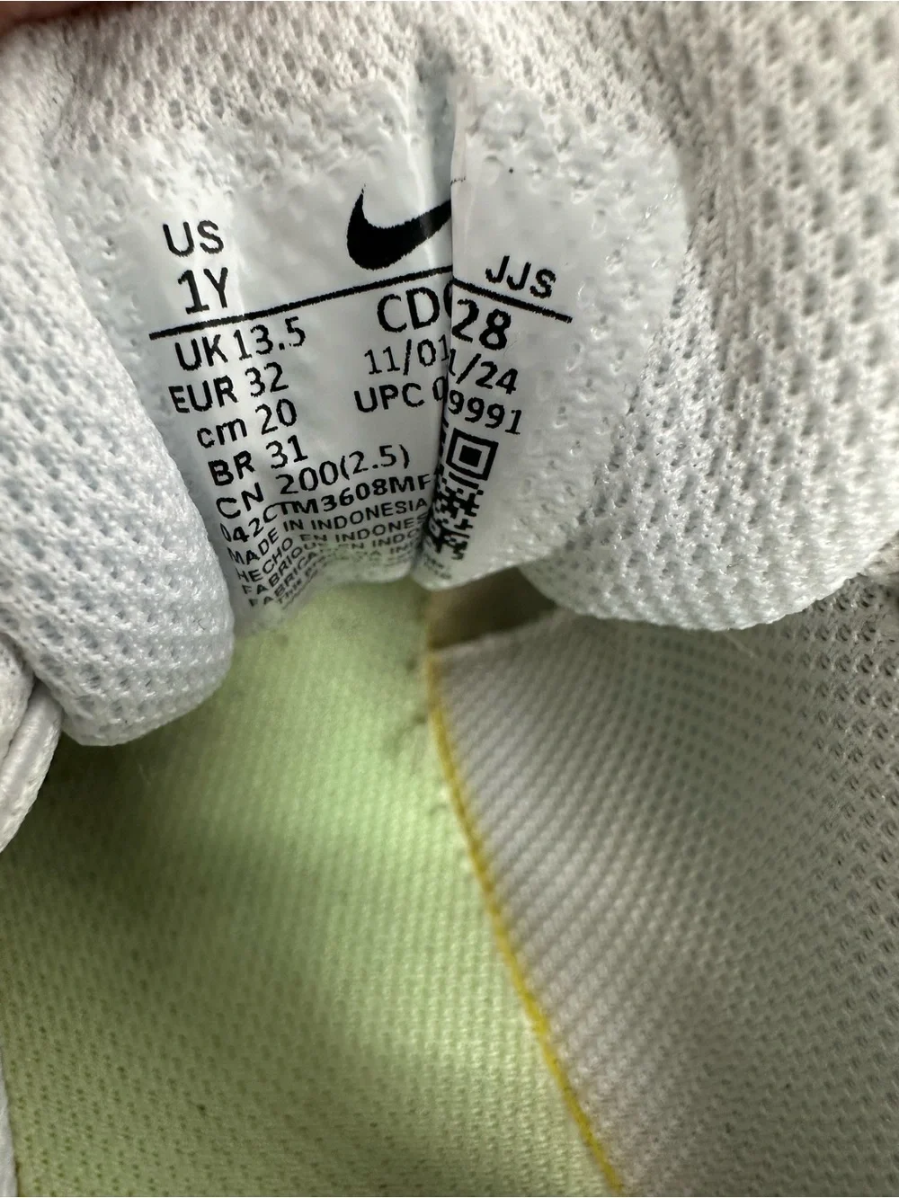 Nike Kids Air Max Sneakers - White with Blue, Green & Orange Accents